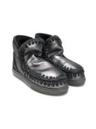 Mou Kids Teen Slip-on Boots - Grey