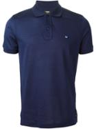 Fendi Bug Polo Shirt, Men's, Size: 52, Blue, Cotton