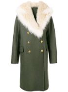 Ermanno Scervino Fur Collar Coat - Green