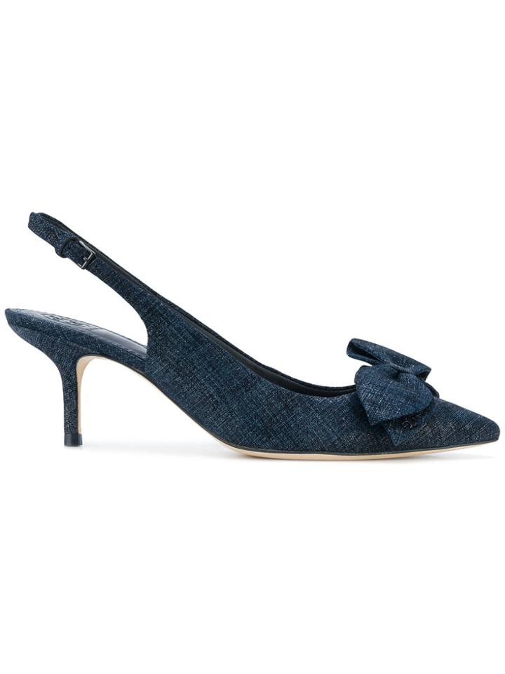 Tory Burch Rosalind Slingback Pumps - Blue