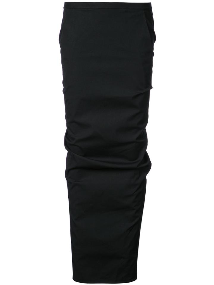 Rick Owens Pillar Long Skirt - Black