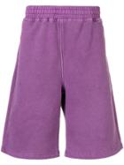 Stussy Embroidered Logo Shorts - Purple