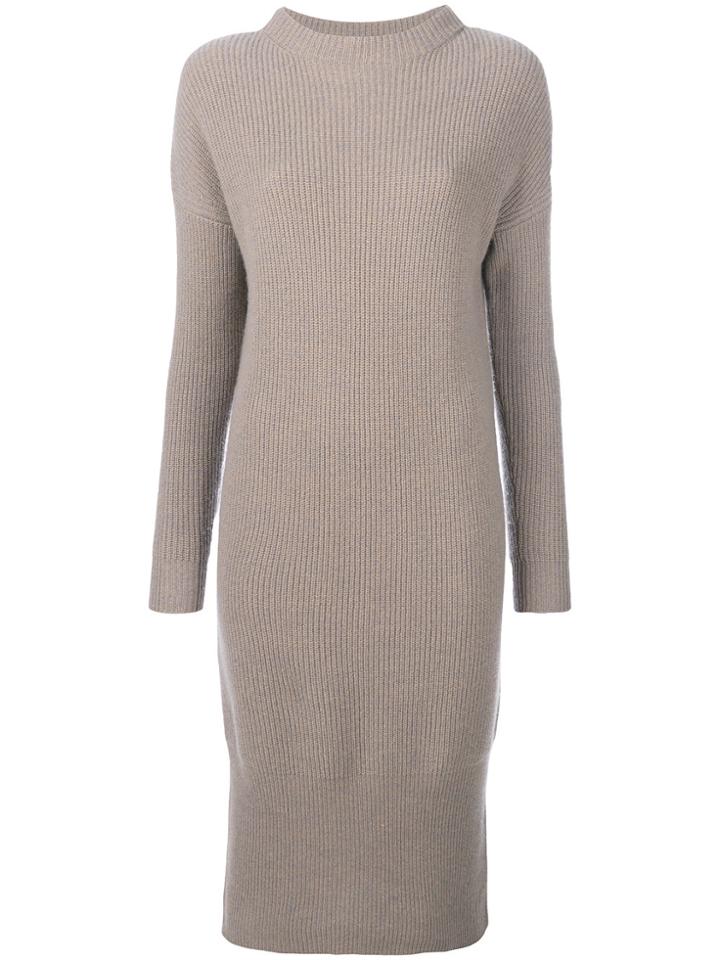 N.peal Ribbed Knit Maxi Dress - Nude & Neutrals
