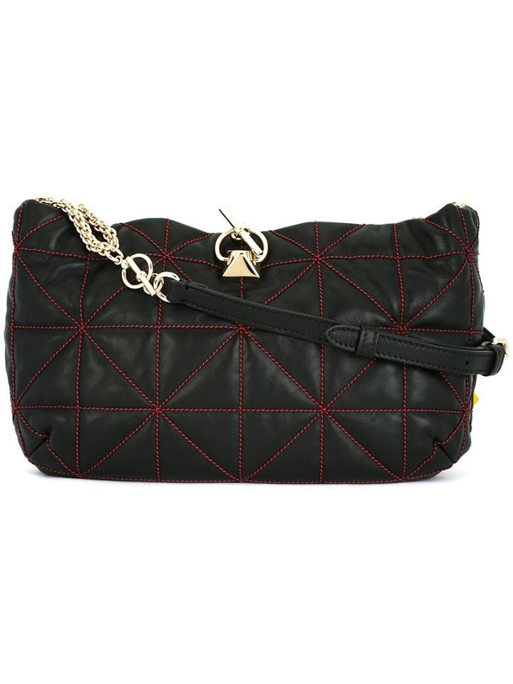 Sonia Rykiel Geometric Pattern Crossbody Bag, Women's, Black