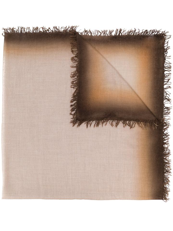 Faliero Sarti Frayed Edge Scarf - Brown