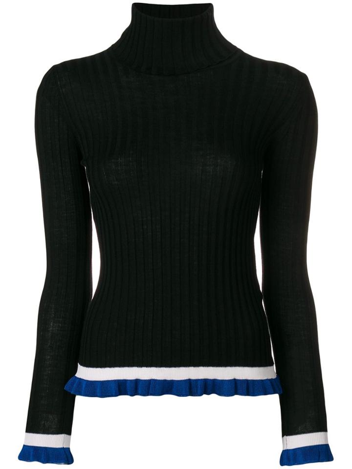 Emilio Pucci Ruffle Trim Jumper - Black