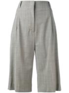 Eleventy - Knee Length Tailored Shorts - Women - Polyester/spandex/elastane/acetate/virgin Wool - 38, Grey, Polyester/spandex/elastane/acetate/virgin Wool