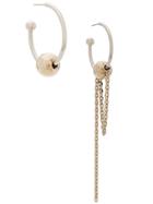 Justine Clenquet Ball Chain Drop Earring - Silver