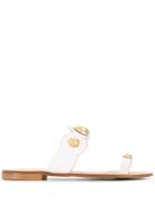 Fabio Rusconi Embellished Slip-on Sandals - White