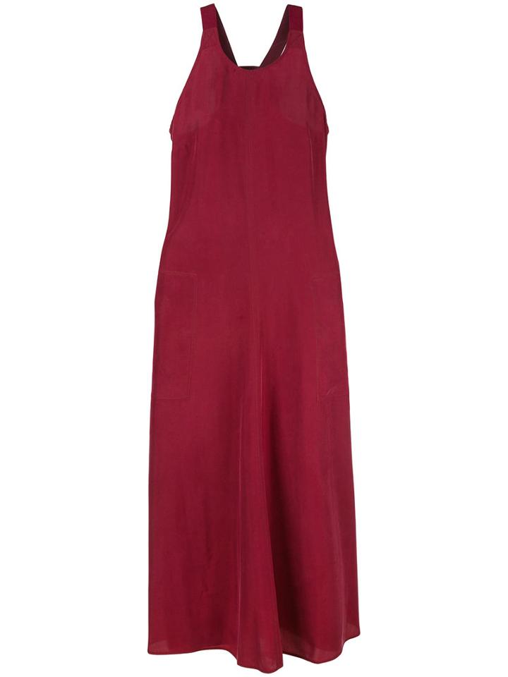 Joseph Flared Dress, Women's, Size: 36, Red, Silk/cotton