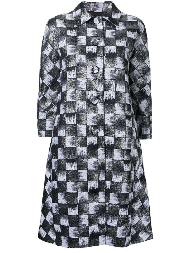 Rossella Jardini Flared Jacquard Coat