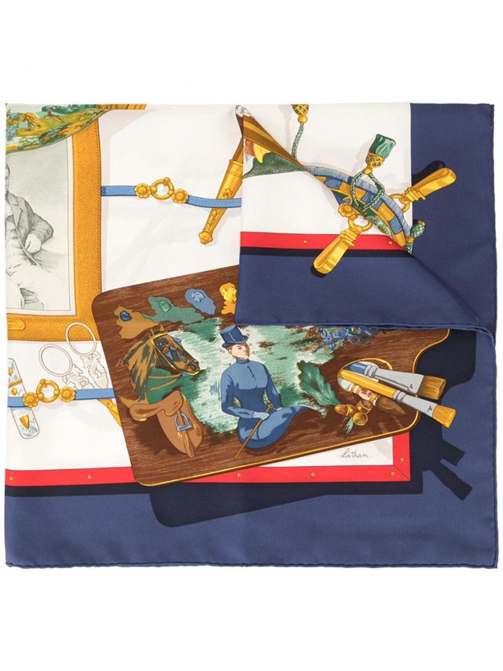 Hermès Vintage Logo Scarf - Multicolour
