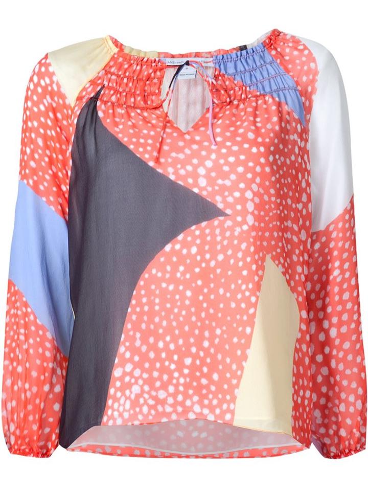 Diane Von Furstenberg 'parry' Printed Chiffon Blouse
