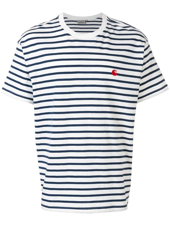 Carhartt Striped Short-sleeve T-shirt - Blue