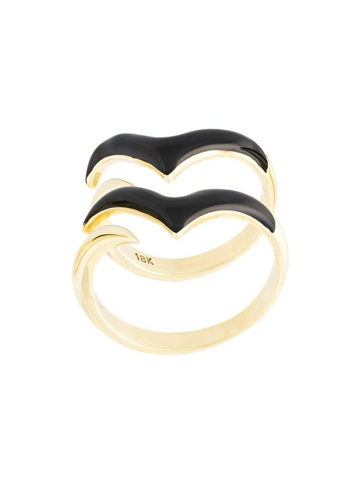 Gisele For Eshvi 'fly With Me' Ring, Women's, Size: 45, Black