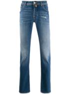 Jacob Cohen Pocket-detail Slim-fit Jeans - Blue