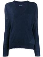 Zadig & Voltaire V-neck Sweater - Blue