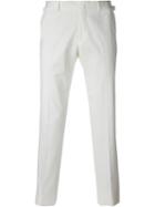Ermenegildo Zegna Tailored Trousers, Men's, Size: 54, White, Cotton