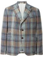 Al Duca D'aosta 1902 Plaid Blazer, Men's, Size: 50, Silk/cotton/linen/flax/wool