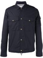Moncler Gamme Bleu Snap Button Jacket, Men's, Size: 2, Blue, Cotton/feather Down/cupro