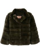 Yves Salomon Fur Jacket - Green