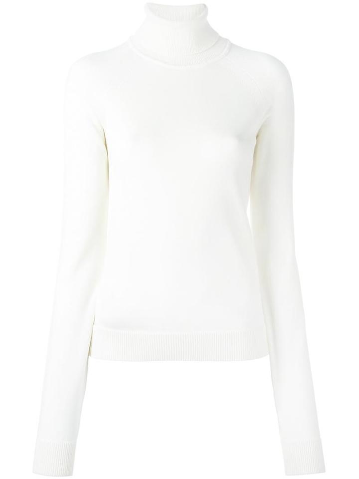 Dsquared2 Ski Ribbed Turtleneck Jumper, Women's, Size: Small, White, Wool