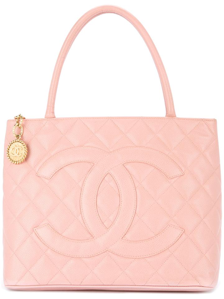 Chanel Vintage Medallion Tote - Pink & Purple