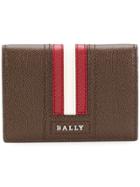 Bally Striped Billfold Cardholder - Brown