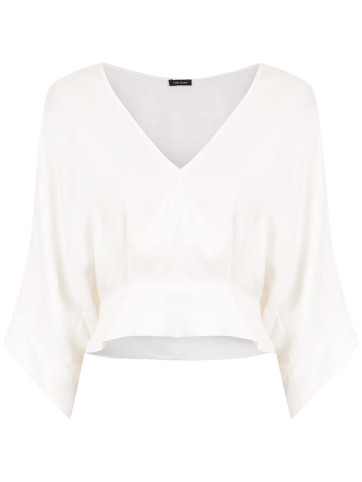 Tufi Duek Cropped Top - White