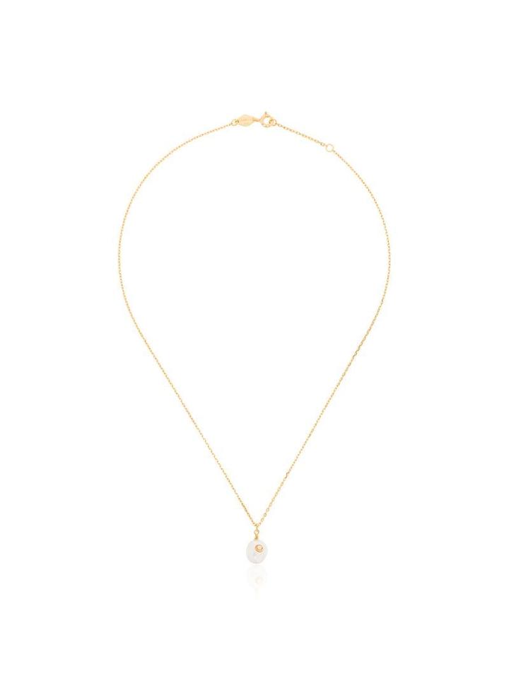 Anni Lu Gold Plated Opal And Pearl Necklace - Pearl Opal