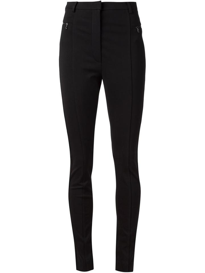 Lanvin Slim High Waist Trousers, Women's, Size: 40, Black, Viscose/polyamide/spandex/elastane
