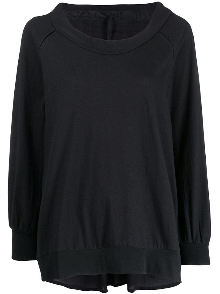 Ann Demeulemeester Oversized Flared Sweater - Black