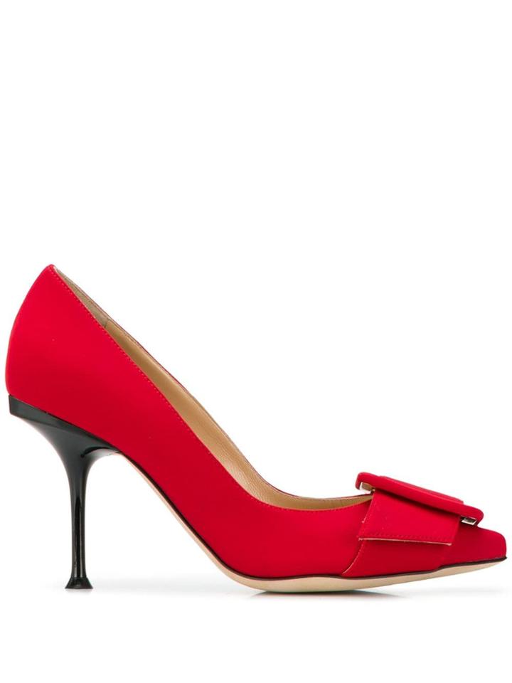 Sergio Rossi Sr Milano Mia Pumps - Red