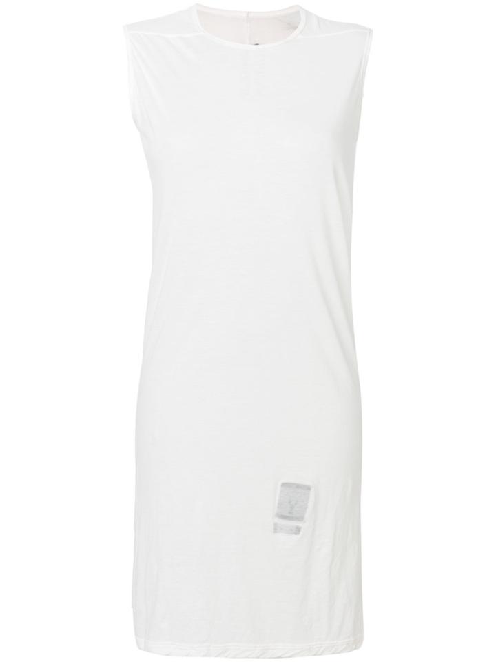 Rick Owens Drkshdw Fitted Sleeveless Dress - White