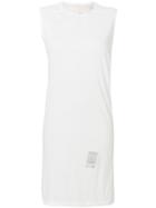 Rick Owens Drkshdw Fitted Sleeveless Dress - White
