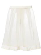 Moncler Flared Sheer Skirt - Nude & Neutrals