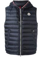 Moncler Cyriaque Padded Gilet, Size: 6, Blue, Polyamide/feather Down