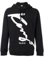 Kenzo Kenzo Signature Hoodie, Men's, Size: Medium, Black, Cotton/spandex/elastane