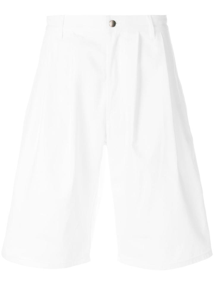 Gosha Rubchinskiy Pleated Track Shorts - White
