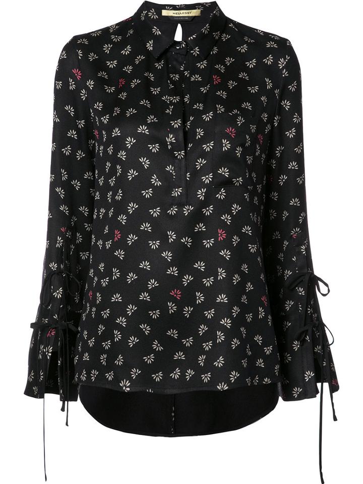 Hellessy 'mauro' Blouse, Women's, Size: 10, Black, Silk