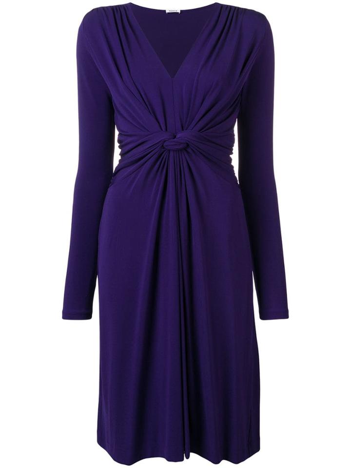 P.a.r.o.s.h. Twisted Knot Detail Dress - Purple