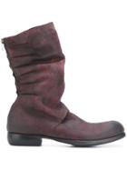 Lost & Found Ria Dunn Distressed Boots - Pink & Purple