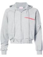 Charles Jeffrey Loverboy Zipped Hooded Sweatshirt - Grey
