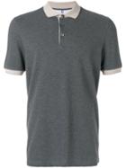 Brunello Cucinelli Contrast Trim Polo Shirt - Grey