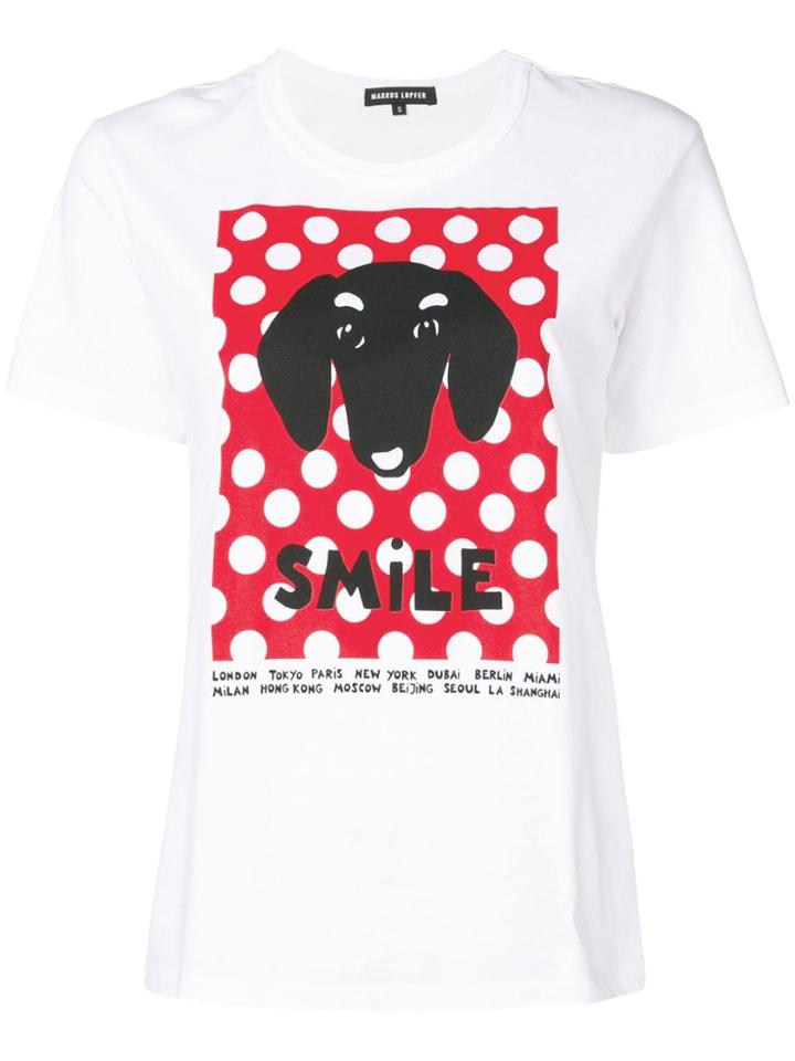 Markus Lupfer Anna Polka Dot Bertie T-shirt - White