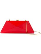 Rocio Square Shaped Clutch Bag - Red