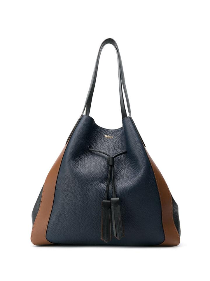 Mulberry Millie Heavy Grain Tote Bag - Blue