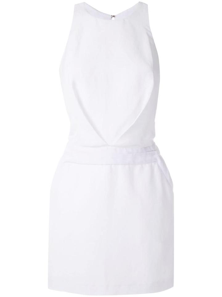 Tufi Duek Ruffled Linen Playsuit - White