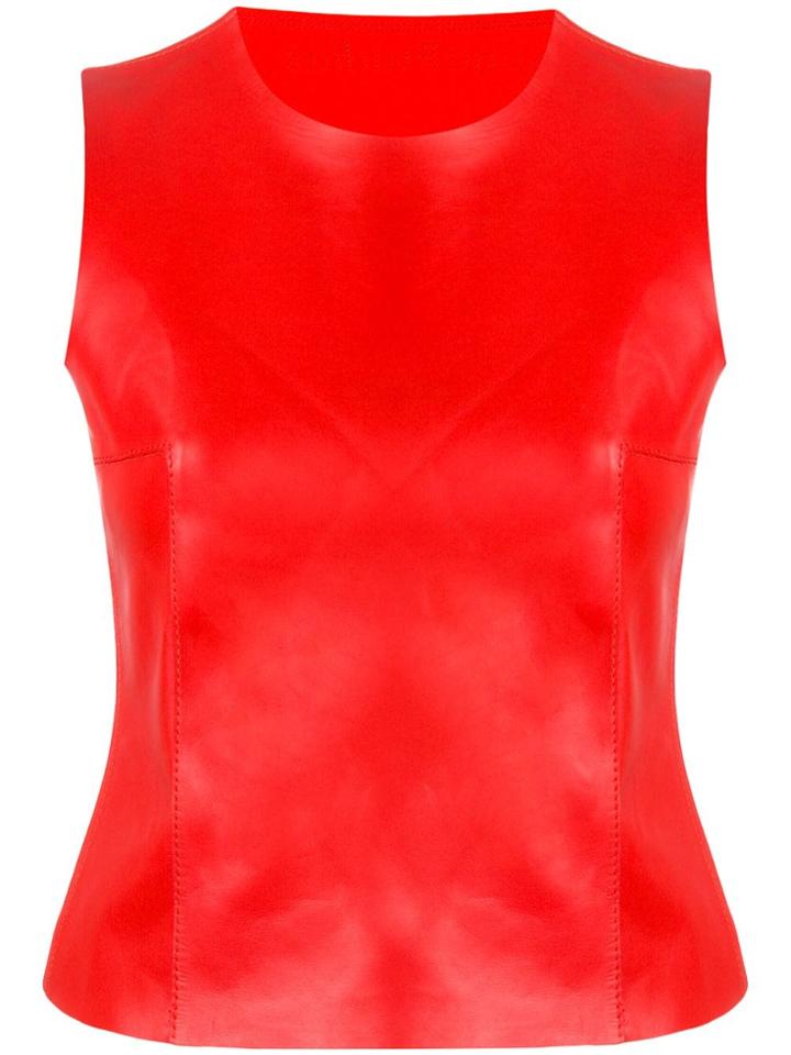 Acne Studios Two-texture Fitted Tank Top - Red