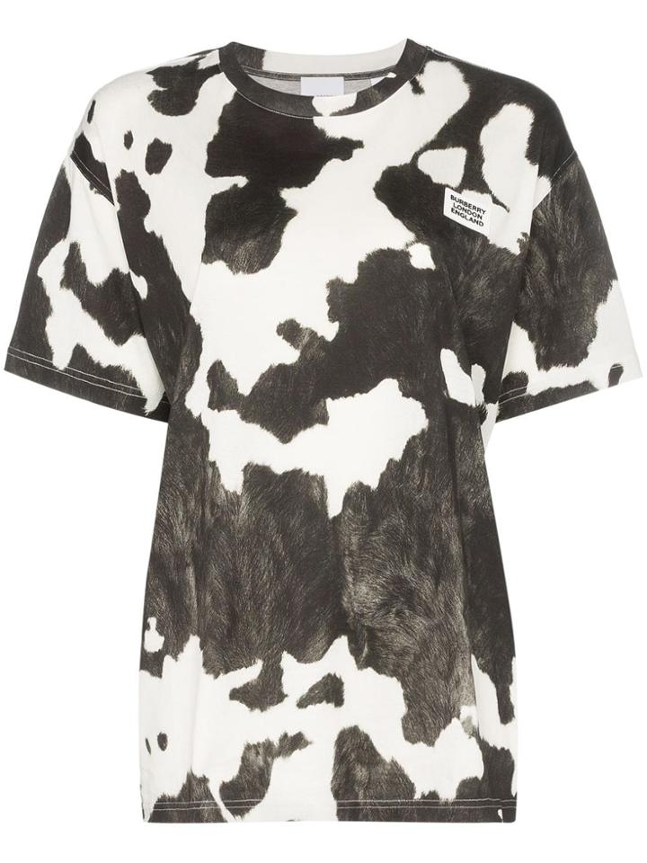 Burberry Carrick Cow-print T-shirt - Black